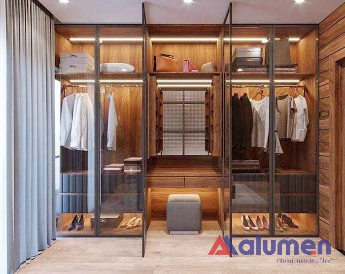Cấu tạo cánh kính tủ áo lùa