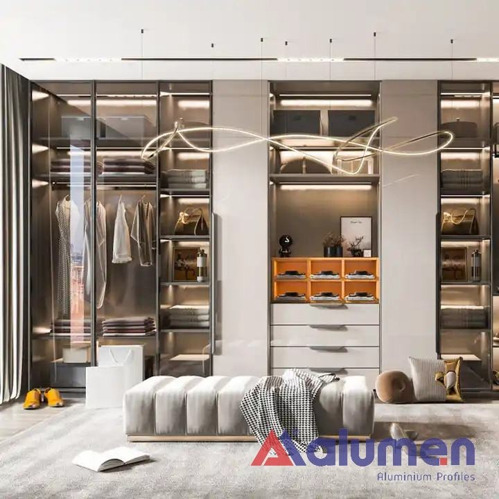 Phụ kiện tủ quần áo nhôm kính chất lượng