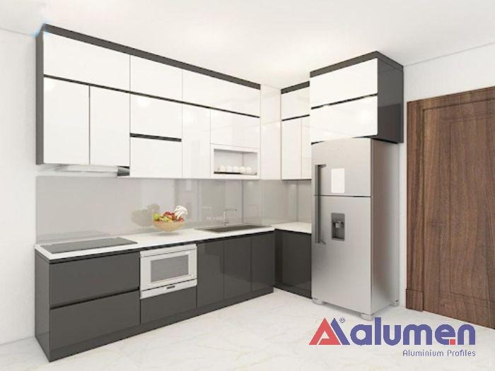 Thiết kế tủ bếp nhôm hệ 55