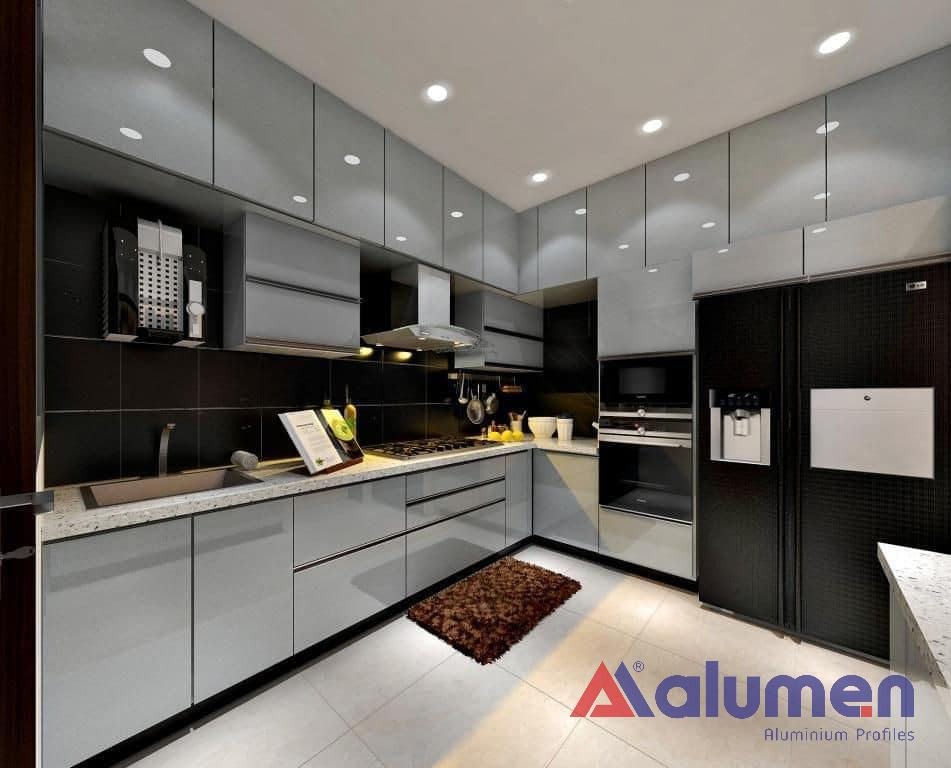 Xu hướng tủ bếp nhôm kính 2025